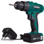 Perceuse - visseuse sans fil 12v - batterie chargeur rapide et 2 embouts de vissage inclus - cd502dc