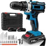 Perceuse visseuse sans fil - non spcifi - 21v - 32nm - 2 vitesses - 24 accessoires