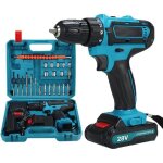 Perceuse visseuse sans fil - marque - modle - 28v - 25 + 3 rglages de couple - 24 accessoires