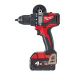 Perceuse visseuse sans fil milwaukee m18 bldd2 - 402x - 18v li - ion 4. 0 ah 82 nm - brushless
