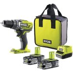 Perceuse - visseuse sans fil - ryobi - r18dd3 - 215s - 18v - 2 batteries 15ah + chargeur + sac de transport ...
