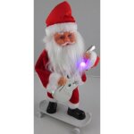 P�re noel musical et lumineux guitariste et automate