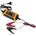 Chargeur de batterie - perel - 12v - noir / jaune - 72 x 147 cm - ip65 Chargeur de batterie - perel - 12v - noir / jaune - 72 x 147 cm - ip65