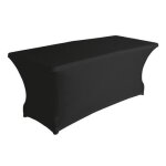 Nappe de table - perel - rectangulaire - extensible - lavable - noir