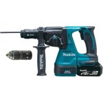 Perforateur burineur sds + 18v + 2 batteries 5ah - makita dhr243rtj