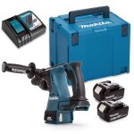 Perforateur burineur - makita - dhr242rtj - 18v - 2x50 ah - sds - plus