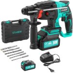 Perforateur sans fil perceuse  percussion con sds - plus mandrin4500bpm 1000rpm nergie de frappe 2j ...