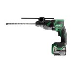 Perforateur sds + 18 mm brushless 18v hikoki 5ah compact li - ion 1. 3j - dh18dpbwpz