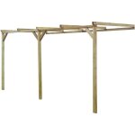 Vidaxl pergola  appentis 2 x 4 x 22 m bois