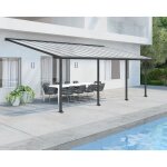Pergola adossée olympia 219 m² - aluminium et polycarbonate - gris - palram Pergola adossée olympia 219 m² - aluminium et polycarbonate - gris - palram