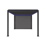 (pergola bioclimatique motoris�e aluminium 4x3m led + 1 store 3m triomphe triomphe 4x3m led + store 3m ...