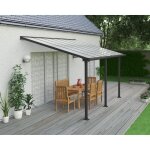 Pergola olympia - palram - 3x4 - gris - aluminium et polycarbonate - résistante aux conditions climatiques ... Pergola olympia - palram - 3x4 - gris - aluminium et polycarbonate - résistante aux conditions climatiques ...