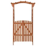 Pergola avec portail en bois de sapin massif - surenhap - j11793 - rectangulaire - 116x40x204 cm