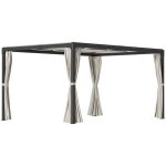 Pergola r�tractable 295l x 2 295x295x220cm beige