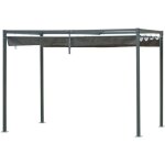 Outsunny - pergola - m�tal - 298x213x221cm - gris