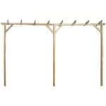 Pergola - surenhap - j12696 - bois de pin imprégné - 400 x 40 x 205 cm - résistante à la pourriture Pergola - surenhap - j12696 - bois de pin imprégné - 400 x 40 x 205 cm - résistante à la pourriture