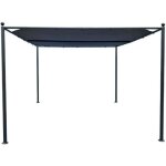 Pergola avec toile dombrage 3 x 4m 180g / m2 werka pro