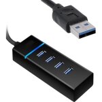 Hub usb 3. 0 - homdox - 4 ports - adaptateur l�ger - compatible windows et mac - indication led