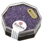 Perle - miyuki - violet - 16 mm - �clat de perle - verre japonais
