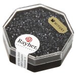 Perle - miyuki - delica - 16 mm - m�tallic anthracite - verre japonais