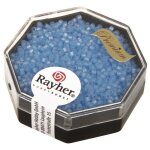 Perle - miyuki - delica - 16 mm - aigue marine - transparent d�poli - rainbow