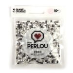 Perlou - perles � repasser mini perlou camaieu 4 coul. noir blanc gris
