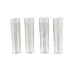 Perle rocaille tube 8 g blanc cristal 4 pices