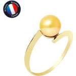 Bague - perlinea - vritable perle de culture 7 - 8 mm - or jaune - qualit aaa + - crin prestige