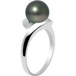 Bague - perlinea - perle de culture de tahiti 8 - 9 mm - argent 925 - qualit a + - femme