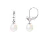Boucles doreilles - perlinea - v�ritables perles de culture - 7 - 8 mm - argent 925 - femme