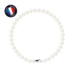 Bracelet - perlinea - perles de culture deau douce 5 - 6 mm - or blanc - femme - qualit aaa +