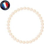 Bracelet - perlinea - vritable perle de culture deau douce 5 - 6 mm - lastique haute rsistance - femme ...