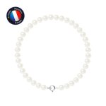 Bracelet - perlinea - v�ritable perle de culture deau douce 5 - 6 mm - argent 925 - longueur 18 cm