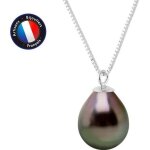 Collier - perlinea - perle de tahiti a + - argent 925 - 8 - 9 mm - longueur 42 cm
