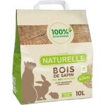 Perlinette - litire naturelle bois de sapin 100% co pour chat - 10l