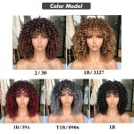 Perruque afro courte boucle - salutuya - femme - couleur naturelle - confortable - haute temprature ...