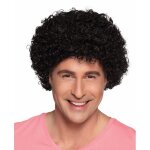 Perruque afro - no name - noir - accessoire de dguisement - adulte - coupe crpue frise et bombe