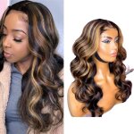 Perruque boucl�e marron d�grad� - mxzzand - mi - longue - hygi�ne masque