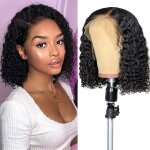 Perruque brsilienne cheveux onduls naturels noir - vvikizy - rutilisable - densit 150% - taille rglable ...
