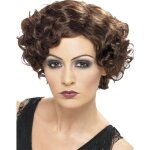 Perruque charleston femme - smiffys - courte frise - marron