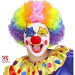 Perruque clown frise - widmann - enfant - multicolore - accessoire de dguisement