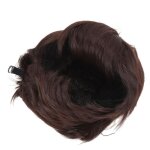 Perruque courte pour hommes - salutuya - ch�tain - cheveux synth�tiques - confortable - durable