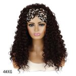 Perruques pour femmes - zgeer - fddp01 chapeau - boucles filamenteuses � haute temp�rature - fibre noire ...