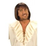 Perruque m�di�vale ch�tain homme - widmann srl - carr� avec frange - accessoire de d�guisement pour adulte ...