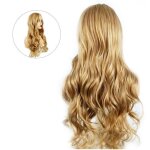 Perruque - omabeta - longue boucle - blond mat - cheveux synthtiques - ajustable et confortable