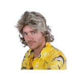 Perruque - ptit clown - chtain  mches blondes - homme - carnaval
