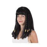 Perruque reine gyptienne cloptre avec tresses - ptit clown - accessoire de tte - noir - adulte - ...