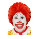 Perruque rouge ronald - widmann - accessoire de clown pour adulte
