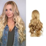 Perruque - salalis - longue boucl�e - blonde mate - conception r�glable - cheveux synth�tiques haute ...