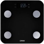 Pse - personne impdancemtre - livoo dom427n - plateau en verre tremp - 13 mmoires utilisateurs